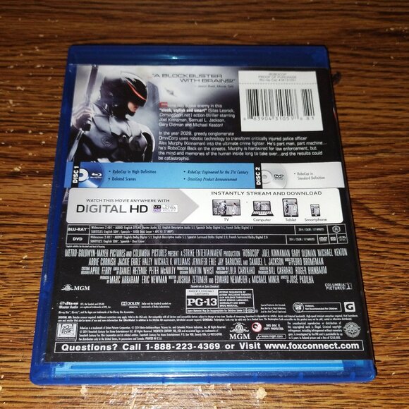 Robocop (Blu-ray/DVD, Released 2014 from 2014, 2-Disc Set, Canadian) - Picture 3 of 3